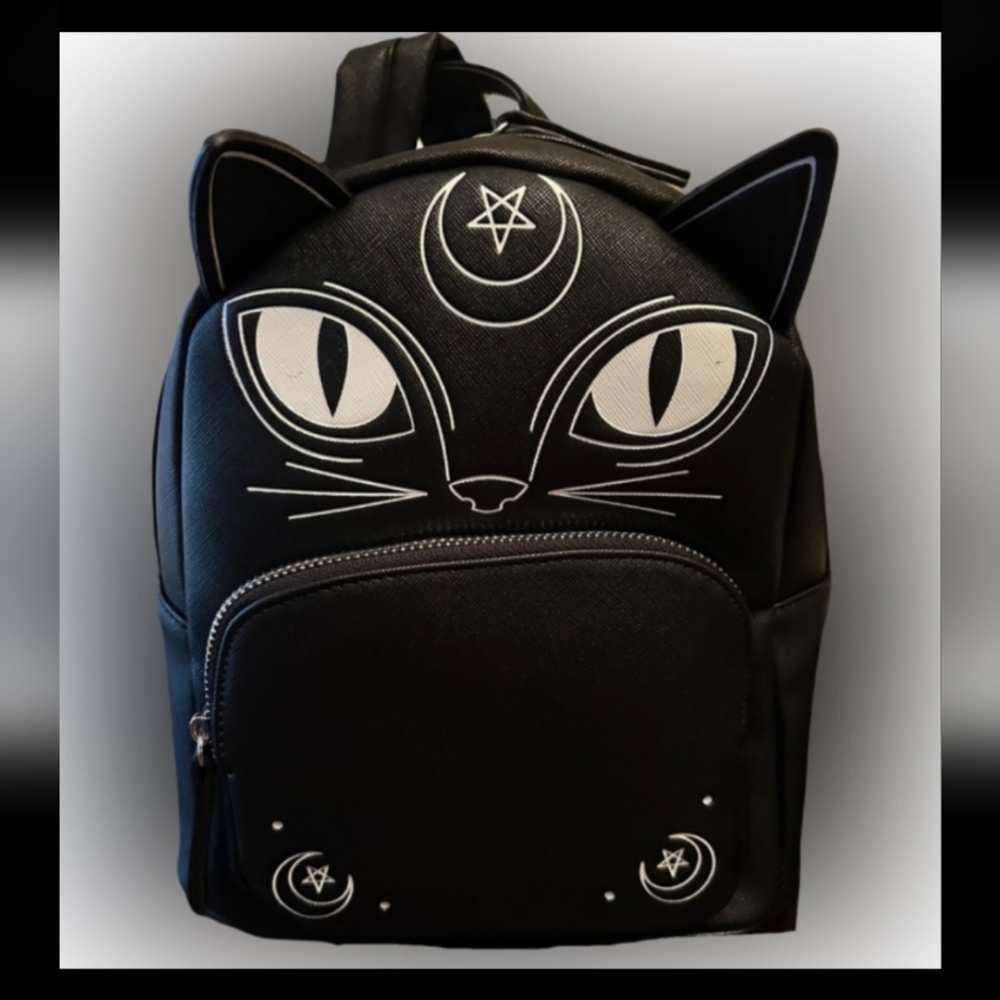 New Witchy Cat backpack Purse by Mad Engine